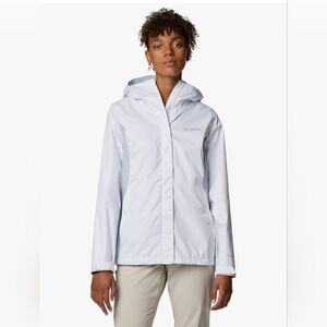 Columbia Women's White Windbreaker Jacket Size XL